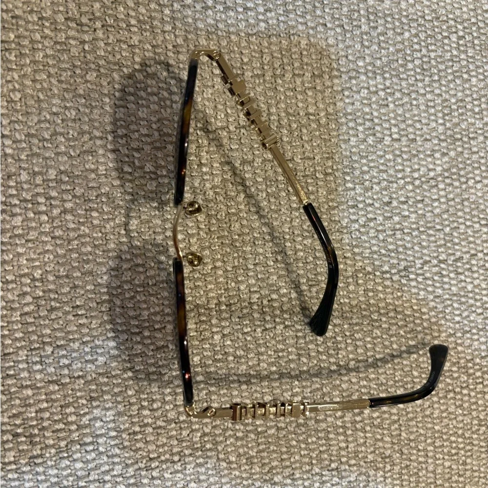 CHANEL Brown and Gold Tortoise Round Sunglasses - Picture 12 of 15